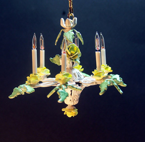 Yellow Roses Chandelier